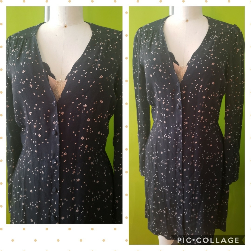 Reformation Courtney Button Front Dress